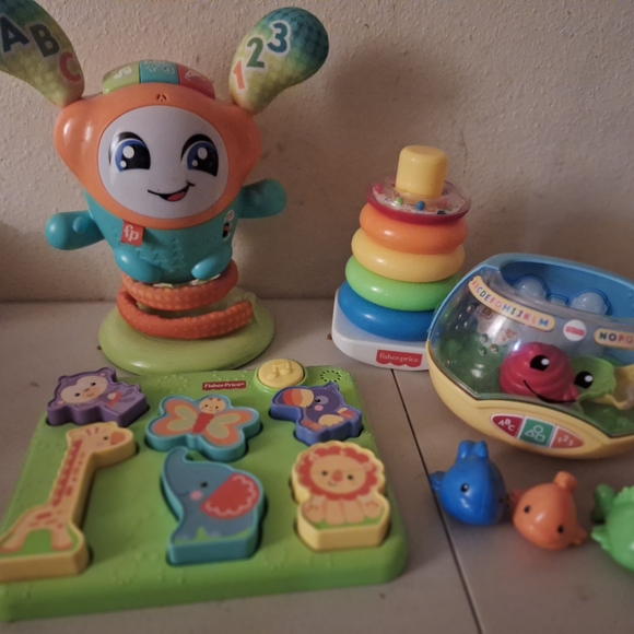 Fisher-Price Other - Fisher-Price Colorful Stacking Ring & Activity Toy Set - Multicolor